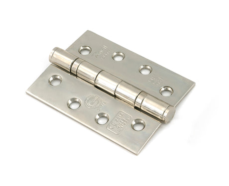 From The Anvil - Polished Nickel 4" Ball Bearing Butt Hinge (pair) ss | Sku. 49582 | Trade Door Handles.