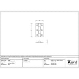 From The Anvil - Polished Chrome 2" Butt Hinge (pair) | Sku. 49586 | Trade Door Handles.