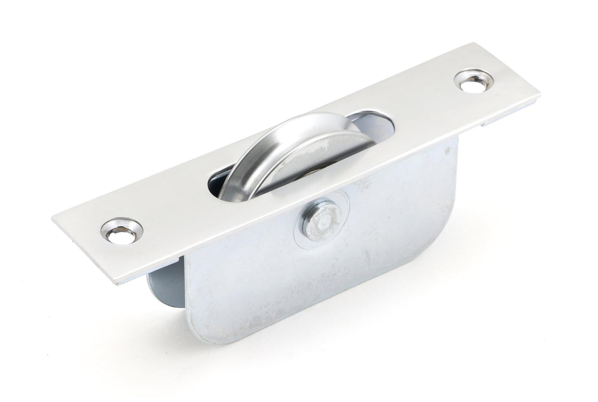 From The Anvil - Satin Chrome Square Ended Sash Pulley 75kg | Sku. 49588 | Trade Door Handles.