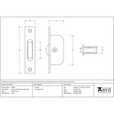 From The Anvil - Satin Chrome Square Ended Sash Pulley 75kg | Sku. 49588 | Trade Door Handles.