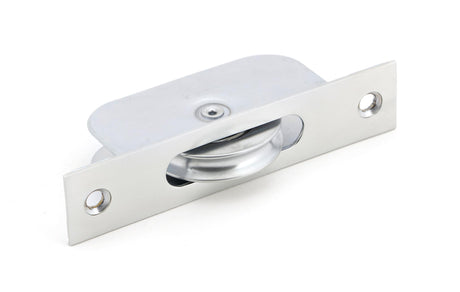From The Anvil - Satin Chrome Square Ended Sash Pulley 75kg | Sku. 49588 | Trade Door Handles.