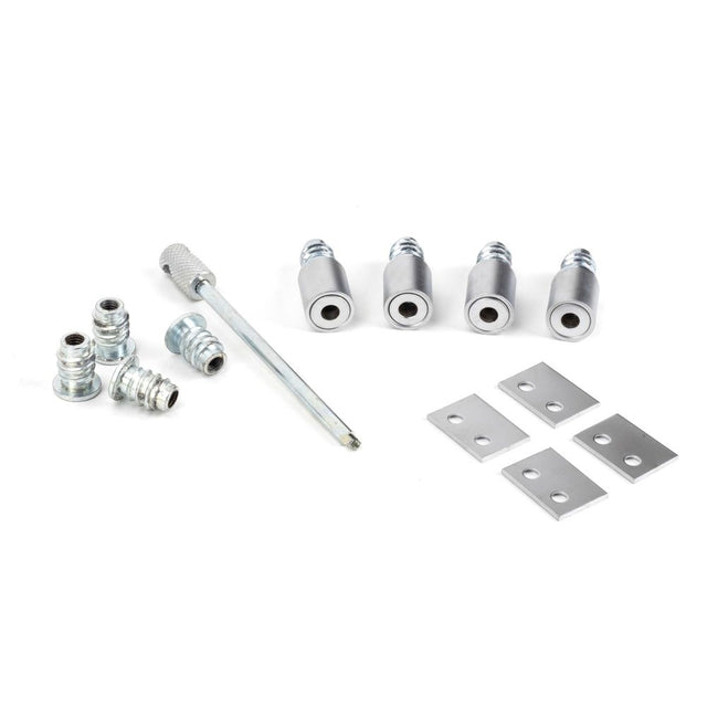 From The Anvil - Satin Chrome Secure Stops (Pack of 4) | Sku. 49591 | Trade Door Handles.