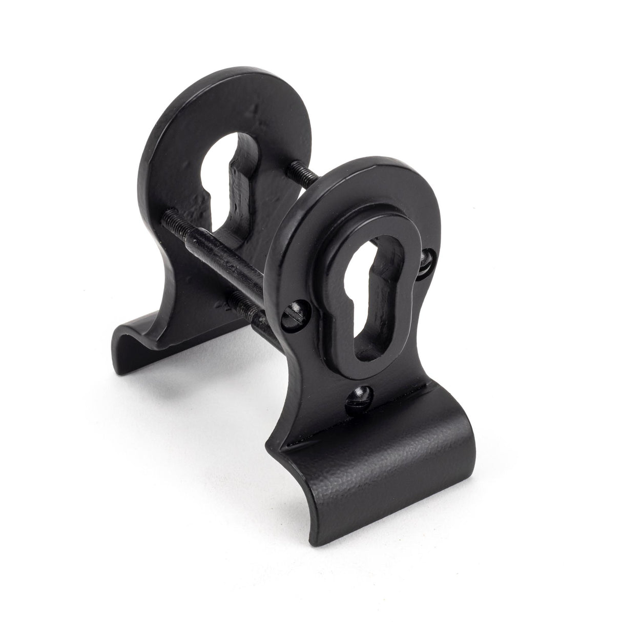 From The Anvil - Matt Black 50mm Euro Door Pull (Back to Back fixing) | Sku. 49597 | Trade Door Handles.