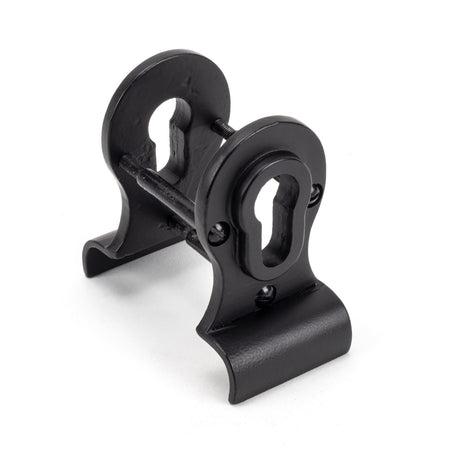From The Anvil - Matt Black 50mm Euro Door Pull (Back to Back fixing) | Sku. 49597 | Trade Door Handles.