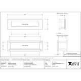 From The Anvil - Satin Marine SS (316) Traditional Letterbox | Sku. 49598 | Trade Door Handles.