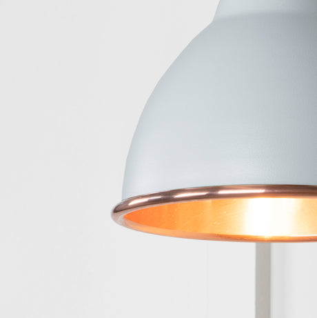 From The Anvil - Smooth Copper Brindley Wall Light in Birch | Sku. 49714SBI | Trade Door Handles.