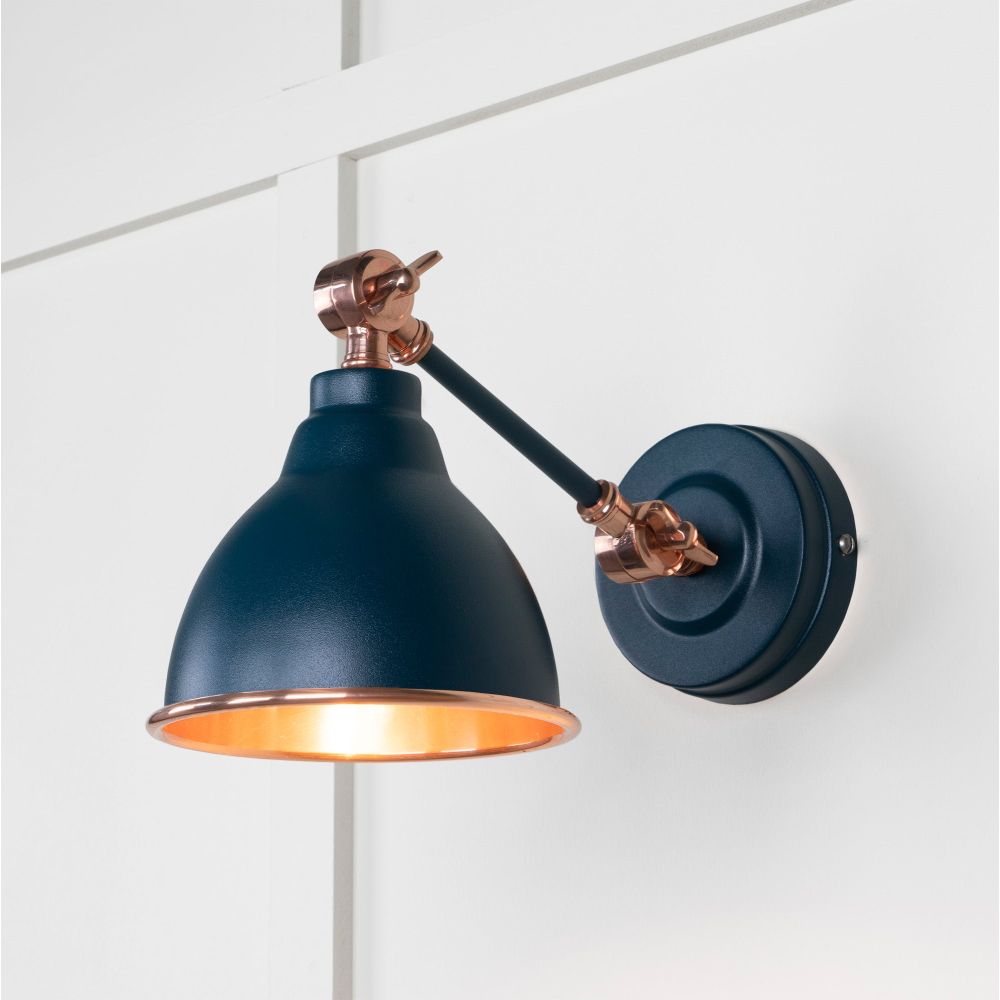 From The Anvil - Smooth Copper Brindley Wall Light in Dusk | Sku. 49714SDU | Trade Door Handles.