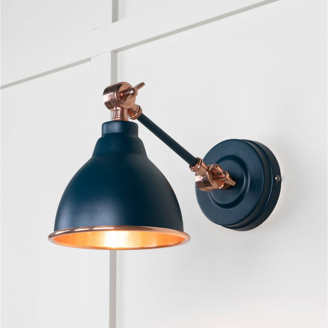 From The Anvil - Smooth Copper Brindley Wall Light in Dusk | Sku. 49714SDU | Trade Door Handles.