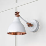 From The Anvil - Smooth Copper Brindley Wall Light in Flock | Sku. 49714SF | Trade Door Handles.