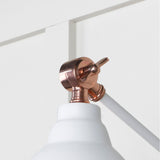 From The Anvil - Smooth Copper Brindley Wall Light in Flock | Sku. 49714SF | Trade Door Handles.