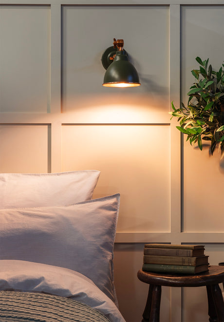 From The Anvil - Smooth Copper Brindley Wall Light in Heath | Sku. 49714SH | Trade Door Handles.