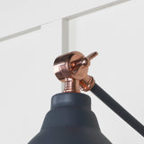 From The Anvil - Smooth Copper Brindley Wall Light in Slate | Sku. 49714SSL | Trade Door Handles.