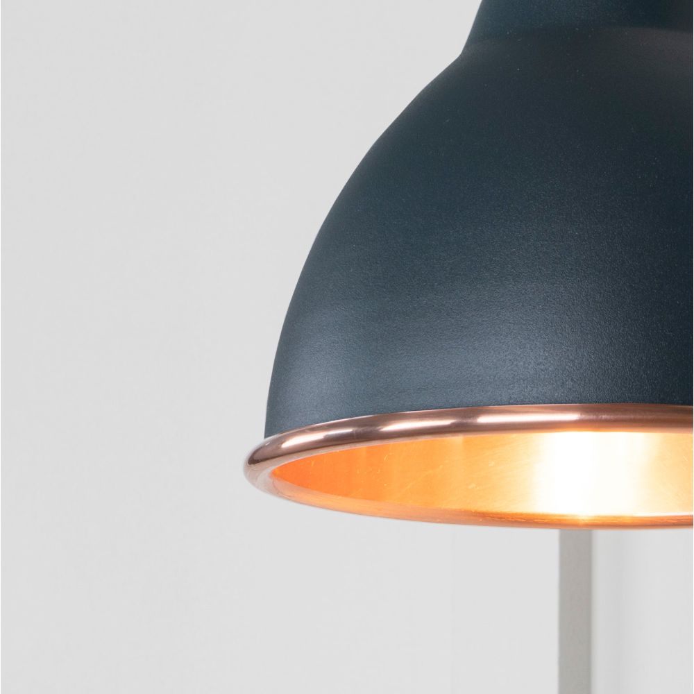 From The Anvil - Smooth Copper Brindley Wall Light in Soot | Sku. 49714SSO | Trade Door Handles.