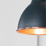 From The Anvil - Smooth Copper Brindley Wall Light in Soot | Sku. 49714SSO | Trade Door Handles.