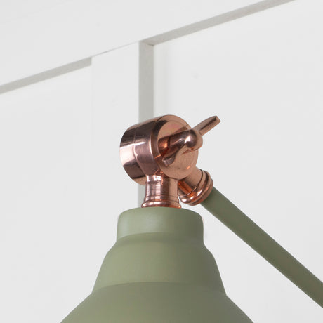 From The Anvil - Smooth Copper Brindley Wall Light in Tump | Sku. 49714STU | Trade Door Handles.