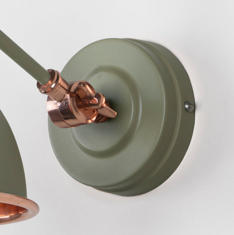 From The Anvil - Smooth Copper Brindley Wall Light in Tump | Sku. 49714STU | Trade Door Handles.