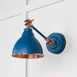 From The Anvil - Smooth Copper Brindley Wall Light in Upstream | Sku. 49714SU | Trade Door Handles.