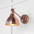 From The Anvil - Smooth Copper Brindley Wall Light | Sku. 49714 | Trade Door Handles.