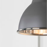 From The Anvil - Smooth Nickel Brindley Wall Light in Bluff | Sku. 49715SBL | Trade Door Handles.