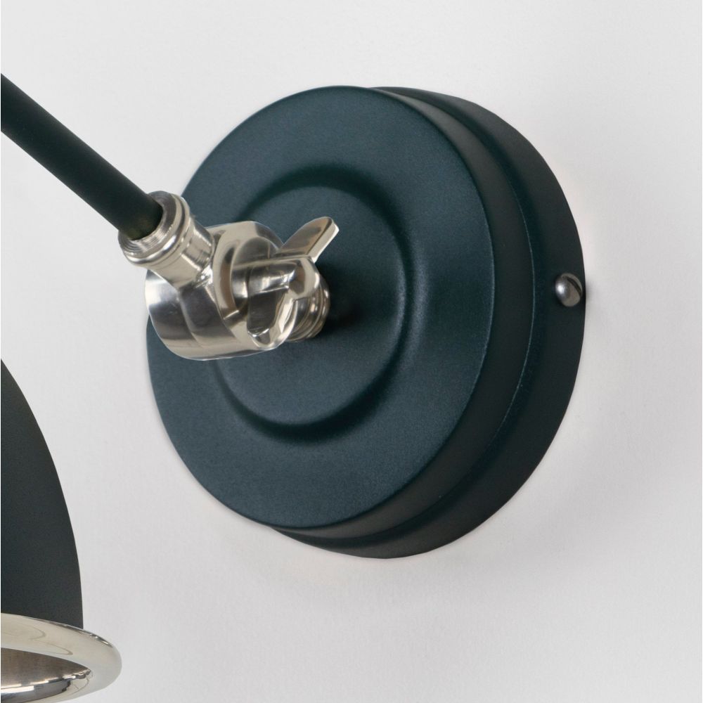 From The Anvil - Smooth Nickel Brindley Wall Light in Dingle | Sku. 49715SDI | Trade Door Handles.