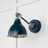 From The Anvil - Smooth Nickel Brindley Wall Light in Dusk | Sku. 49715SDU | Trade Door Handles.