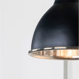From The Anvil - Smooth Nickel Brindley Wall Light in Elan Black | Sku. 49715SEB | Trade Door Handles.