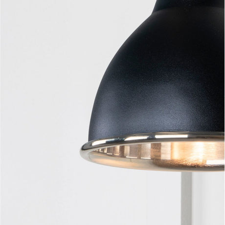 From The Anvil - Smooth Nickel Brindley Wall Light in Elan Black | Sku. 49715SEB | Trade Door Handles.