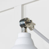 From The Anvil - Smooth Nickel Brindley Wall Light in Flock | Sku. 49715SF | Trade Door Handles.