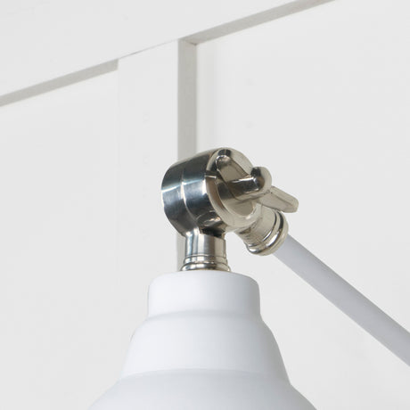 From The Anvil - Smooth Nickel Brindley Wall Light in Flock | Sku. 49715SF | Trade Door Handles.