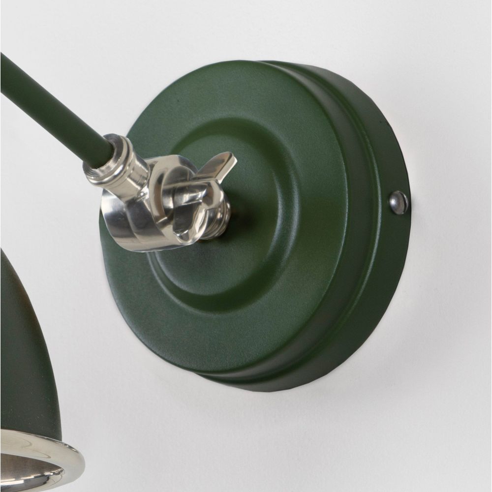 From The Anvil - Smooth Nickel Brindley Wall Light in Heath | Sku. 49715SH | Trade Door Handles.