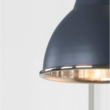 From The Anvil - Smooth Nickel Brindley Wall Light in Slate | Sku. 49715SSL | Trade Door Handles.