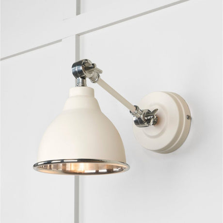 From The Anvil - Smooth Nickel Brindley Wall Light in Teasel | Sku. 49715STE | Trade Door Handles.