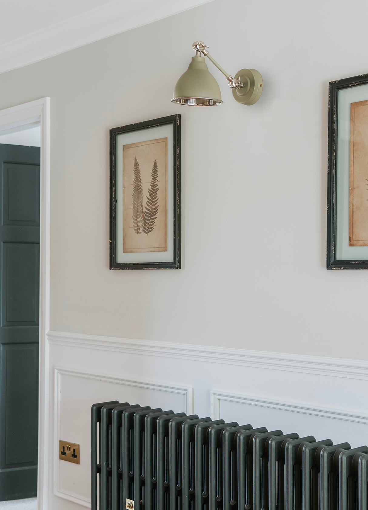 From The Anvil - Smooth Nickel Brindley Wall Light in Tump | Sku. 49715STU | Trade Door Handles.