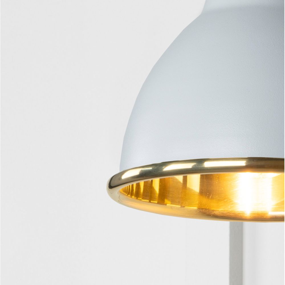 From The Anvil - Smooth Brass Brindley Wall Light in Birch | Sku. 49716SBI | Trade Door Handles.