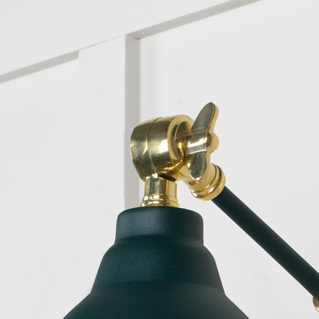 From The Anvil - Smooth Brass Brindley Wall Light in Dingle | Sku. 49716SDI | Trade Door Handles.