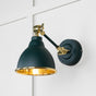 From The Anvil - Smooth Brass Brindley Wall Light in Dingle | Sku. 49716SDI | Trade Door Handles.