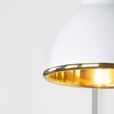 From The Anvil - Smooth Brass Brindley Wall Light in Flock | Sku. 49716SF | Trade Door Handles.