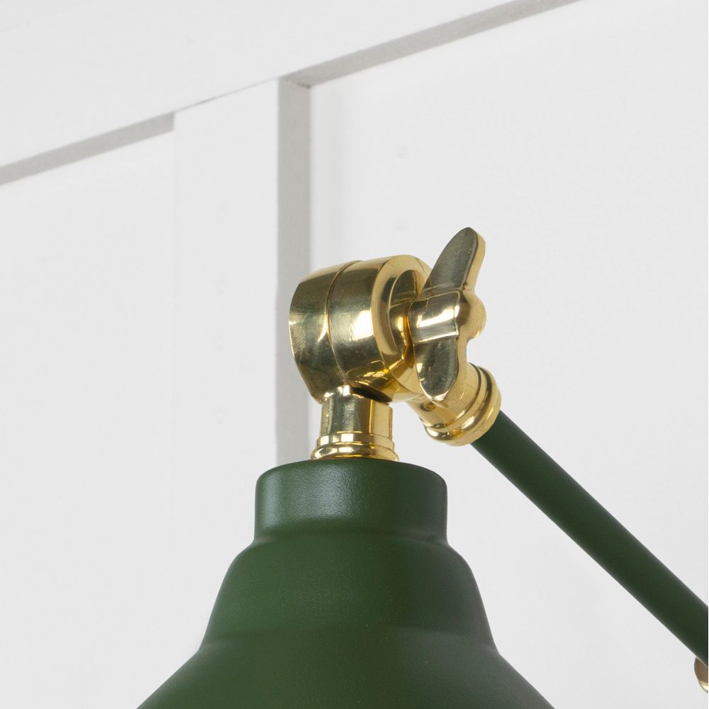 From The Anvil - Smooth Brass Brindley Wall Light in Heath | Sku. 49716SH | Trade Door Handles.