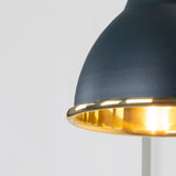 From The Anvil - Smooth Brass Brindley Wall Light in Soot | Sku. 49716SSO | Trade Door Handles.