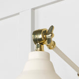 From The Anvil - Smooth Brass Brindley Wall Light in Teasel | Sku. 49716STE | Trade Door Handles.