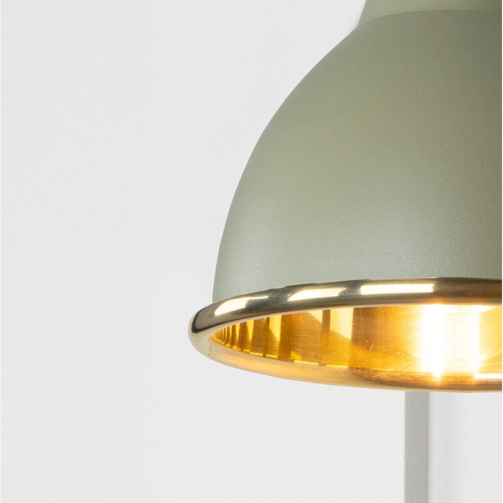 From The Anvil - Smooth Brass Brindley Wall Light in Tump | Sku. 49716STU | Trade Door Handles.