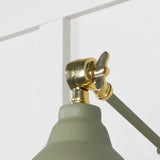From The Anvil - Smooth Brass Brindley Wall Light in Tump | Sku. 49716STU | Trade Door Handles.