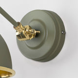 From The Anvil - Smooth Brass Brindley Wall Light in Tump | Sku. 49716STU | Trade Door Handles.