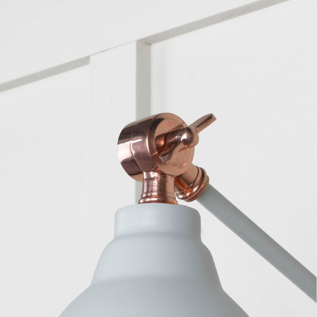 From The Anvil - Hammered Copper Brindley Wall Light in Birch | Sku. 49717SBI | Trade Door Handles.