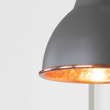 From The Anvil - Hammered Copper Brindley Wall Light in Bluff | Sku. 49717SBL | Trade Door Handles.