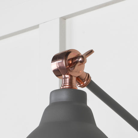 From The Anvil - Hammered Copper Brindley Wall Light in Bluff | Sku. 49717SBL | Trade Door Handles.