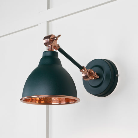 From The Anvil - Hammered Copper Brindley Wall Light in Dingle | Sku. 49717SDI | Trade Door Handles.