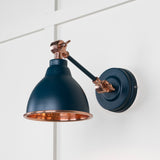 From The Anvil - Hammered Copper Brindley Wall Light in Dusk | Sku. 49717SDU | Trade Door Handles.
