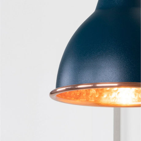 From The Anvil - Hammered Copper Brindley Wall Light in Dusk | Sku. 49717SDU | Trade Door Handles.