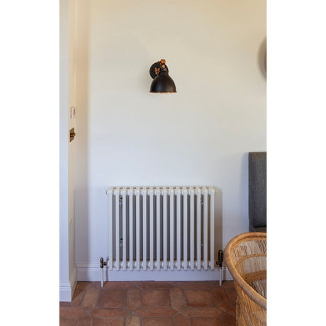 From The Anvil - Hammered Copper Brindley Wall Light in Elan Black | Sku. 49717SEB | Trade Door Handles.